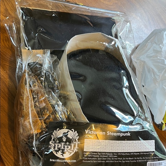 Spirit Victorian Steampunk Outfit with Brown Cane, Adult size medium - Picture 6 of 9